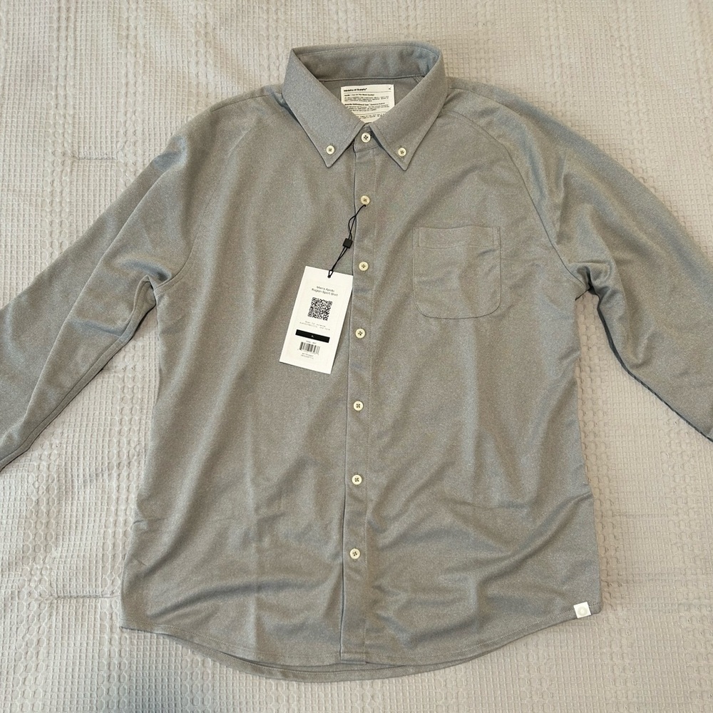 Ministry Of Supply - Men’s Apollo Raglan Sport Shirt - Grey